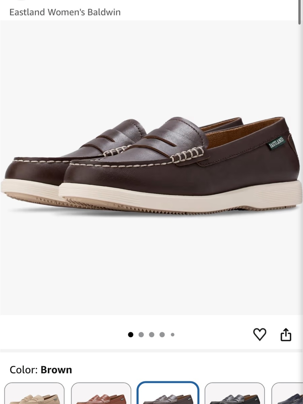 Eastland leather loafers NEW